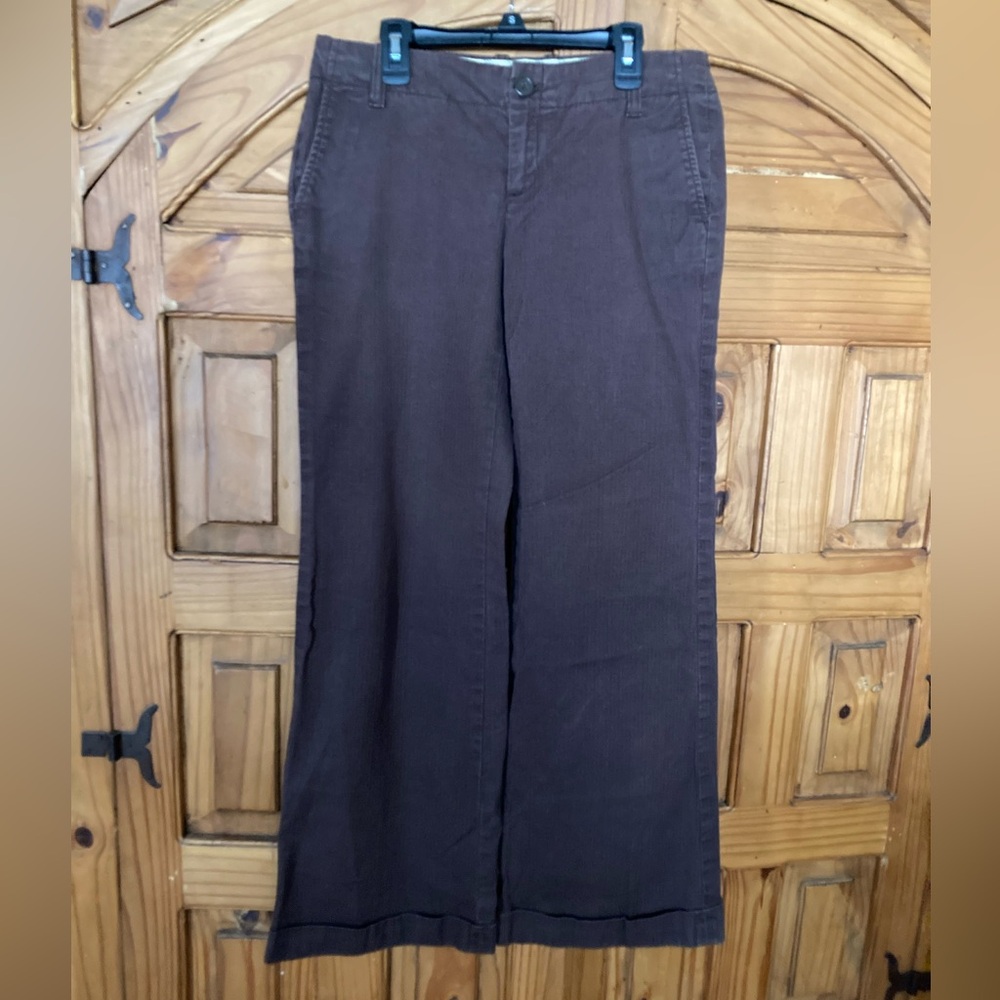 2/10.00 Gap Stretch Brown Wide-Leg Pants Women’s Size 6